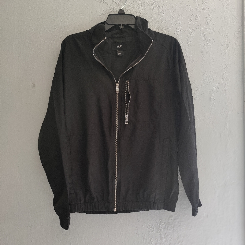 H&M Black Windbreaker